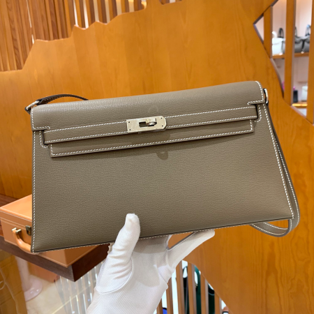 그린엘 에르메스 켈리 엘란 그레이 실버 버클