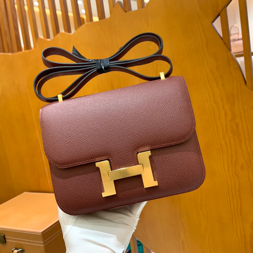 그린엘 에르메스 콘스탄스 18 엡송 버건디 골드 버클