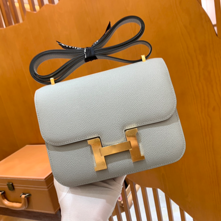 그린엘 에르메스 콘스탄스 18 엡송 글레이셔 블루 골드 버클