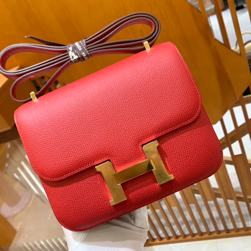 그린엘 에르메스 콘스탄스 18 엡송 플래그 레드 골드 버클