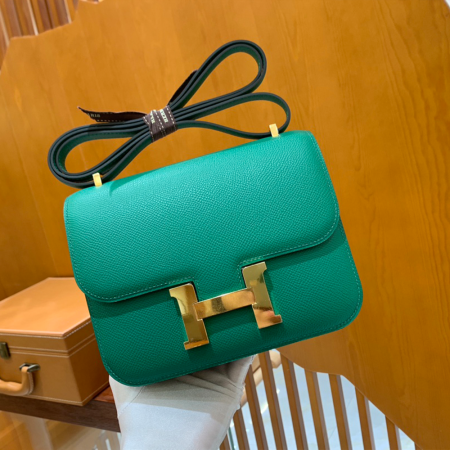 그린엘 에르메스 콘스탄스 18 엡송 벨벳 그린 골드 버클