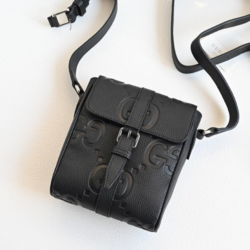 구찌 점보 GG 스몰 크로스백 블랙 760235