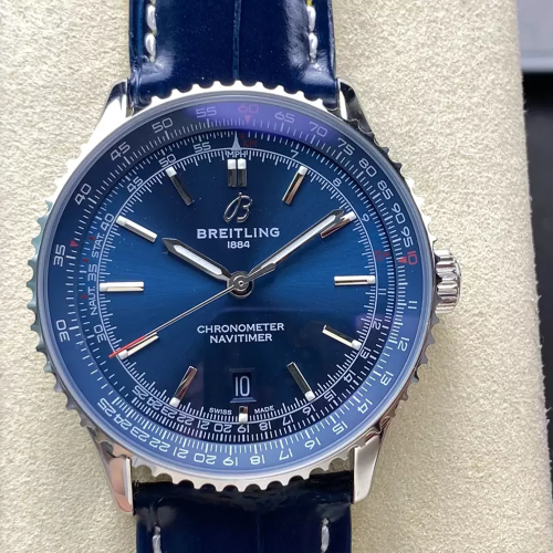 BLS공장 브라이틀링 에비에이터 네비타이머 오토매틱 크로노미터 청판 다이얼 41mm