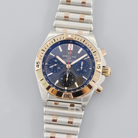 TF공장 브라이틀링 크로노맷 B01 블랙 다이얼 콤비 42mm AB0134101K1A1