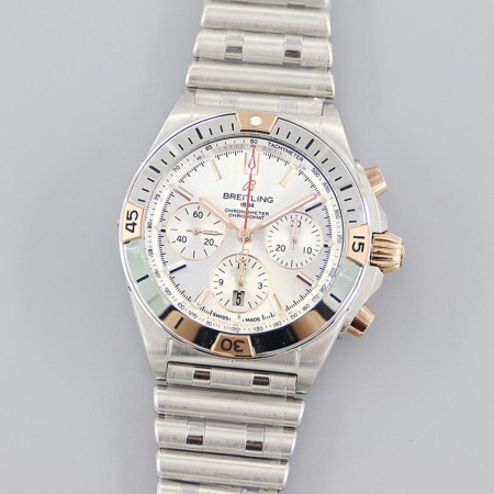 TF공장 브라이틀링 크로노맷 B01 화이트 다이얼 콤비 42mm AB0134101K1A1