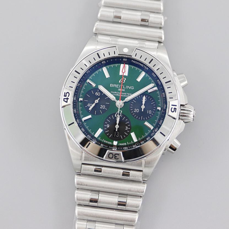 TF공장 브라이틀링 크로노맷 B01 그린 다이얼 스틸 42mm AB0134101K1A1