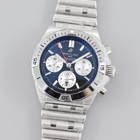 TF공장 브라이틀링 크로노맷 B01 청판 / 화이트 다이얼 스틸 42mm AB0134101K1A1