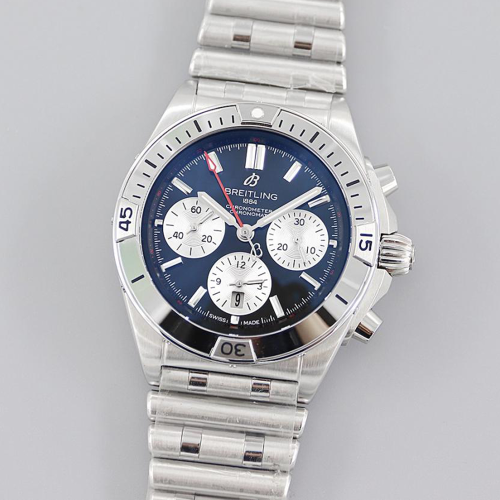 TF공장 브라이틀링 크로노맷 B01 청판 / 화이트 다이얼 스틸 42mm AB0134101K1A1