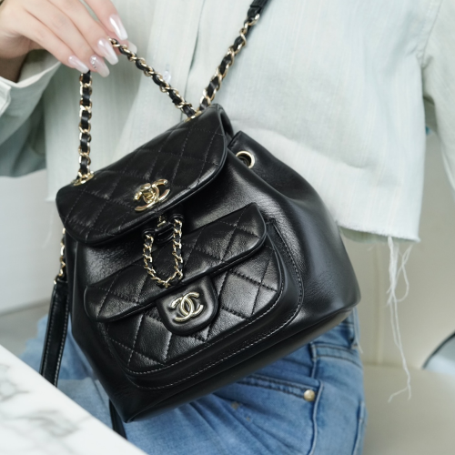 팬더샵 샤넬 21/22 듀마 백 블랙