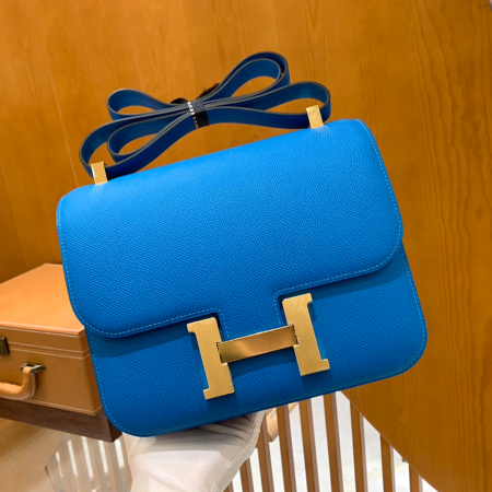 그린엘 에르메스 콘스탄스 24 엡송 프리다 블루 골드 버클