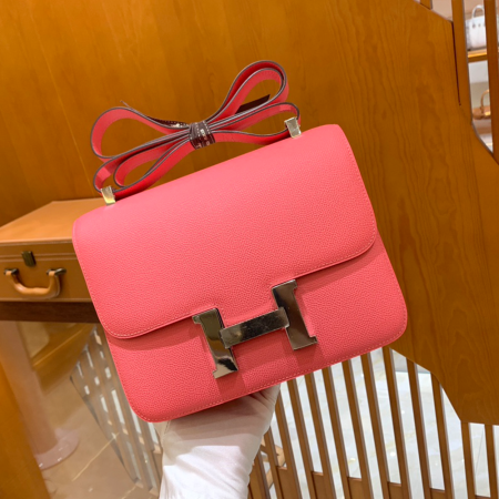 그린엘 에르메스 콘스탄스 24 엡송 립스틱 핑크 실버 버클
