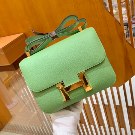 그린엘 에르메스 콘스탄스 24 엡송 아보카도 그린 골드 버클