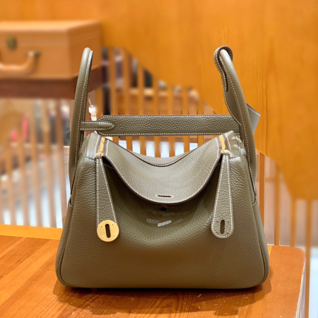 그린엘 에르메스 린디 26 그레이 골드 버클