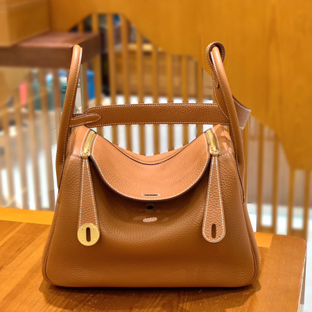 그린엘 에르메스 린디 26 브라운 골드 버클