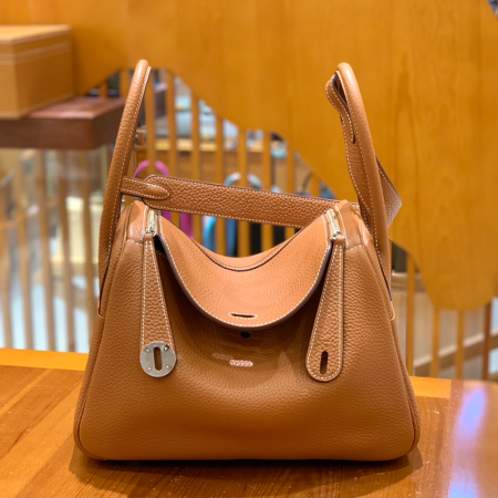 그린엘 에르메스 린디 26 브라운 실버 버클