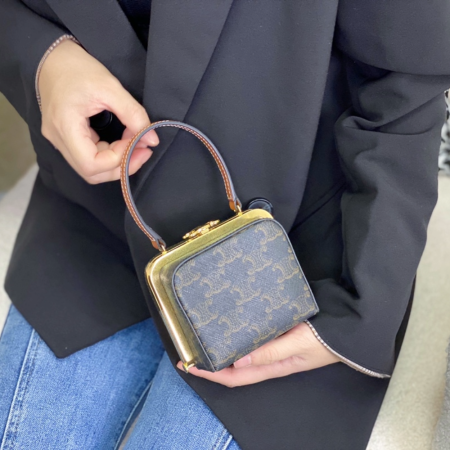 셀린느 트리오페 미노디에르 숄더 탑핸들백 탄 197242