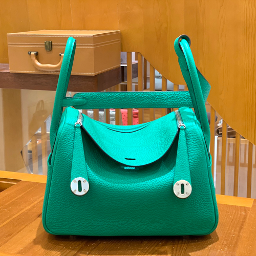 그린엘 에르메스 린디 26 민트 그린 실버 버클