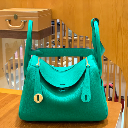 그린엘 에르메스 린디 26 민트 그린 골드 버클