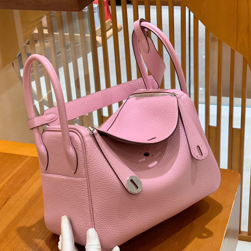 그린엘 에르메스 린디 26 사쿠라 파우더 핑크 실버 버클