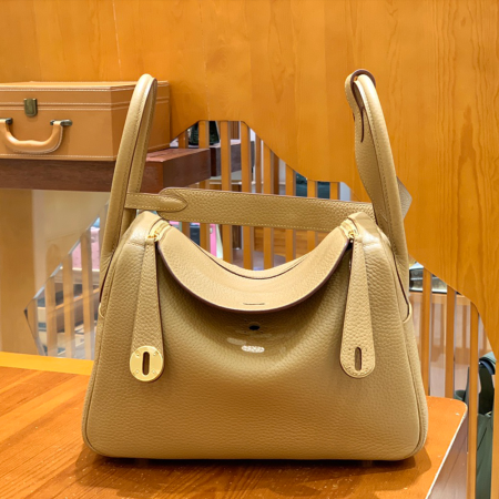 그린엘 에르메스 린디 26 밀크티 골드 버클