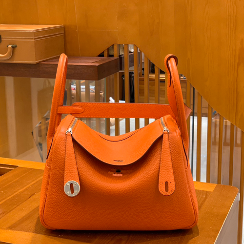 그린엘 에르메스 린디 26 오렌지 실버 버클