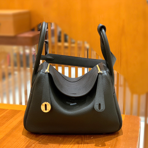 그린엘 에르메스 린디 26 블랙 골드 버클