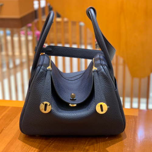 그린엘 에르메스 린디 26 사파이어 블루 골드 버클