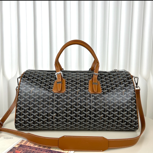 고야드 보스턴백 45 백 블랙 탄