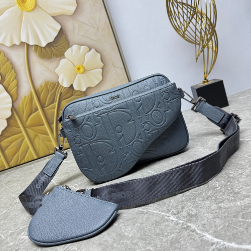 디올 새들 트리플 파우치 1ADPO276LLG H83