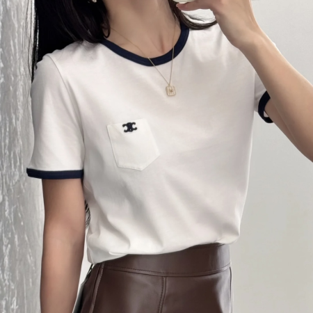 셀린느 70’s 트리옹프 티셔츠 - 코튼 저지