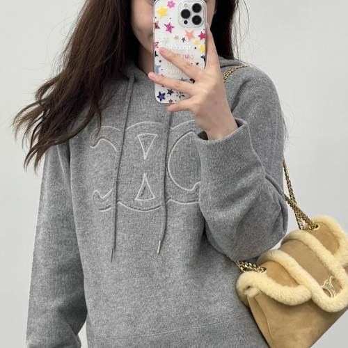 셀린느 트리옹페 울 캐시미어 후디