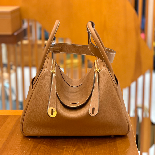 그린엘 에르메스 린디 30 골드 브라운 골드 버클