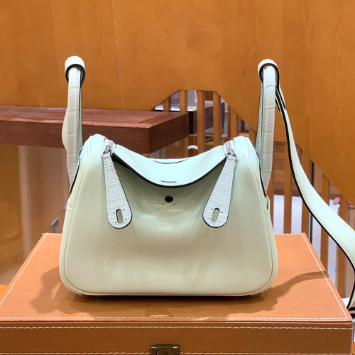 그린엘 에르메스 린디 미니 스위프트 민트 그린 실버 버클