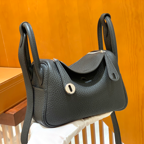 그린엘 에르메스 린디 미니 블랙 실버 버클