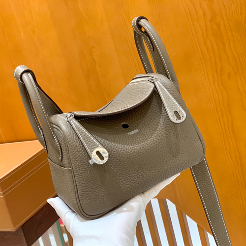 그린엘 에르메스 린디 미니 그레이 실버 버클