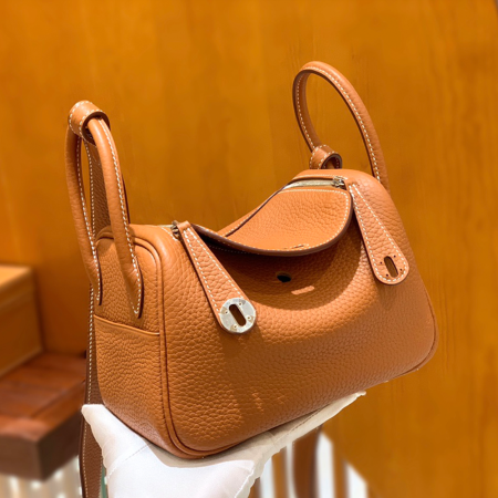 그린엘 에르메스 린디 미니 골드 브라운 실버 버클