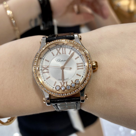 HW공장 쇼파드 해피 스포트 화이트 다이얼 33mm 275378-5005