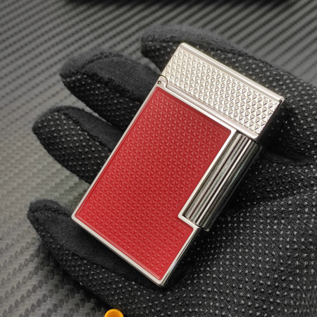 최고퀄 듀퐁 라이터 라인2 기요셰 레드 스틸 CA16619Z