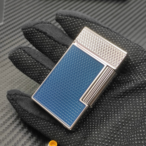 최고퀄 듀퐁 라이터 라인2 기요셰 블루 스틸 CA16619Z