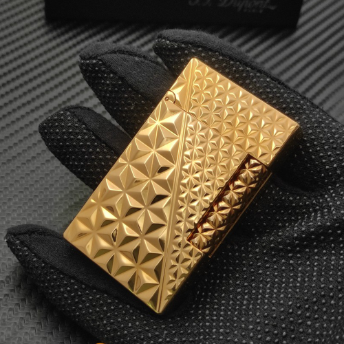 최고퀄 듀퐁 라이터 라인2 파이어 헤드라이터 옐로우 골드 AA12867