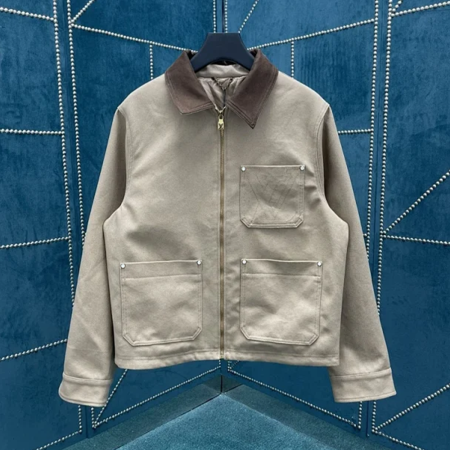 루이비통 워크웨어 코튼 캔버스 블루종 1AGIT9