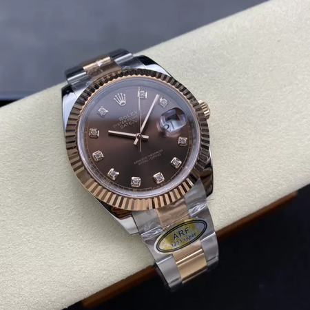 ARF공장 롤렉스 데이저스트 브라운 10P 다이얼 콤비 오이스터 41mm 126331-0003