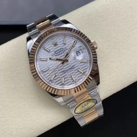 ARF공장 롤렉스 데이저스트 실버 와플 다이얼 콤비 오이스터 41mm 126331-0017