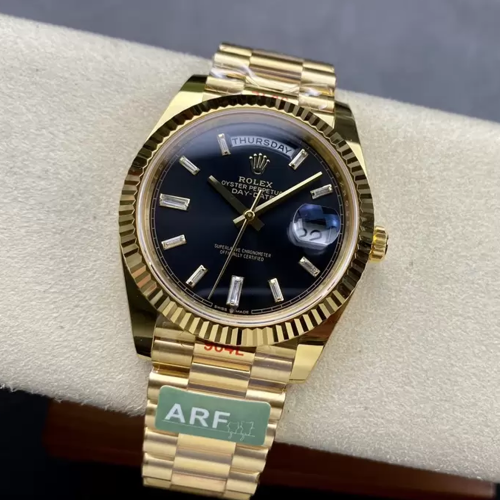 ARF공장 롤렉스 데이데이트 블랙 바게트 다이아 다이얼 40mm m228235-0003