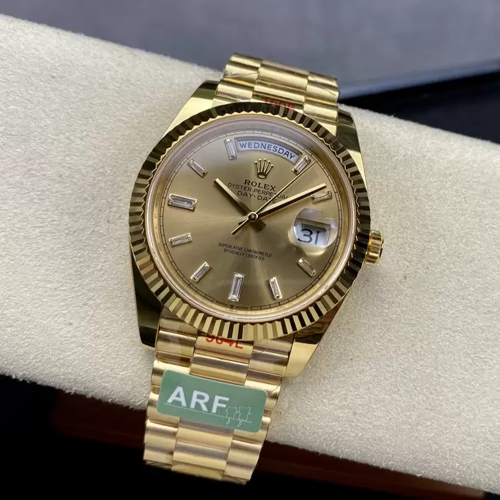 ARF공장 롤렉스 데이데이트 샴폐인 바게트 다이아 다이얼 40mm m228238-0005