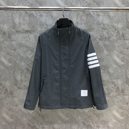 톰브라운 더블집 레글런 자켓 그레이