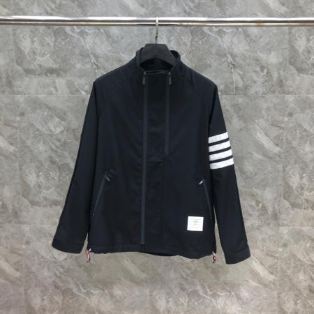 톰브라운 더블집 레글런 자켓 네이비