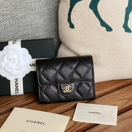 샤넬 캐비어 뒷포켓 카드지갑 A31504