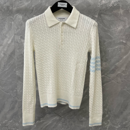 톰브라운 25SS 울 블랜드 니트 베이지