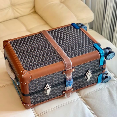 고야드 사톨라스 롤러 캐리어 GM 블랙 탄